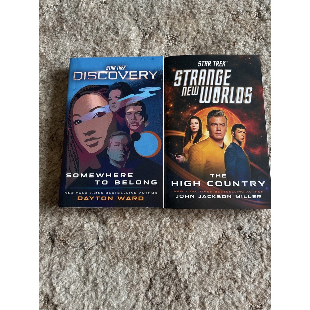Star Trek Discovery & Strange New Worlds Paperback Book Lot 2 Novel Discovery